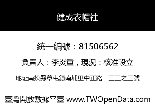 健成衣帽社