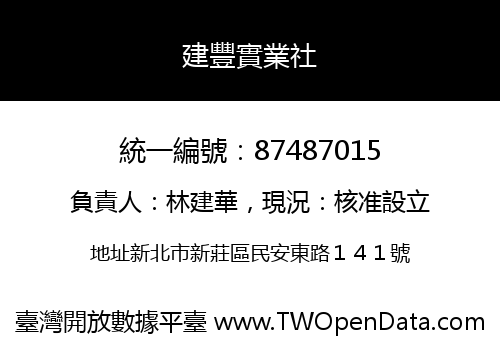 建豐實業社