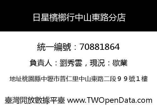 日星檳榔行中山東路分店