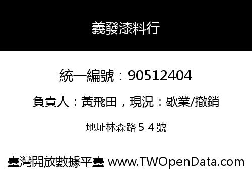 義發漆料行