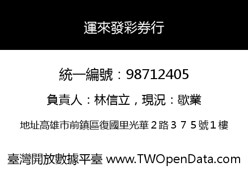 運來發彩券行