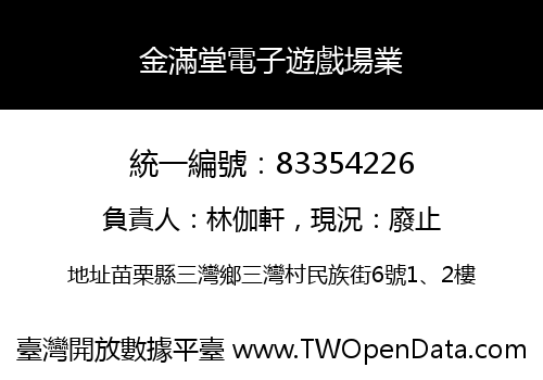 金滿堂電子遊戲場業