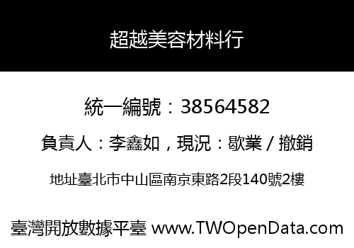 超越美容材料行