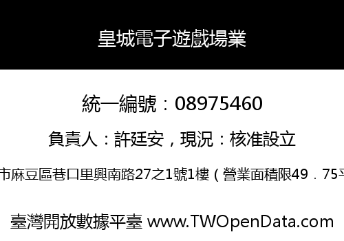 皇城電子遊戲場業