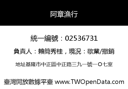 阿章漁行