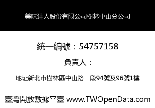 美味達人股份有限公司樹林中山分公司