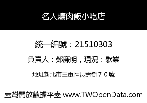 名人爌肉飯小吃店
