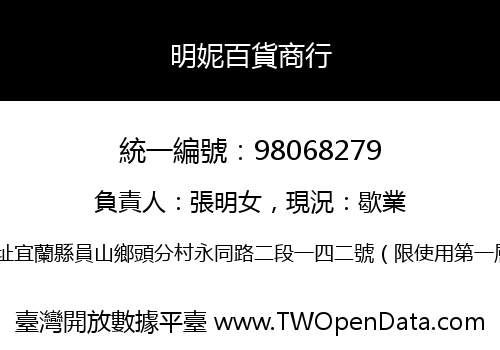 明妮百貨商行