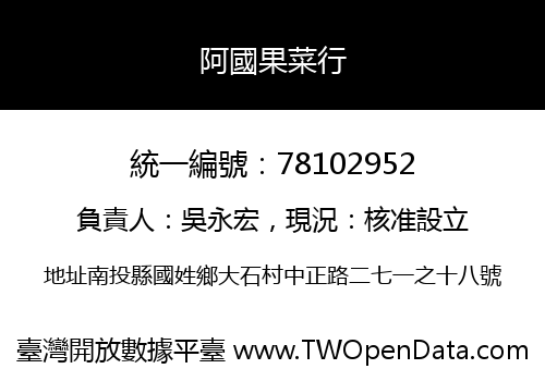 阿國果菜行