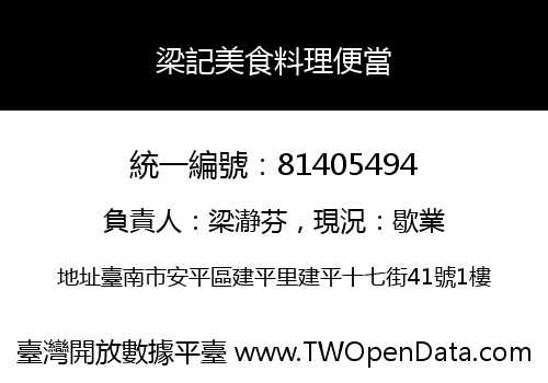 梁記美食料理便當