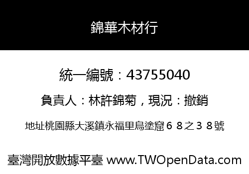 錦華木材行