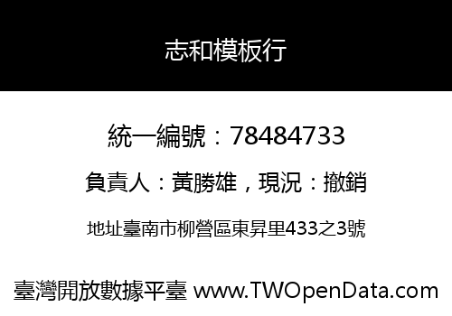 志和模板行