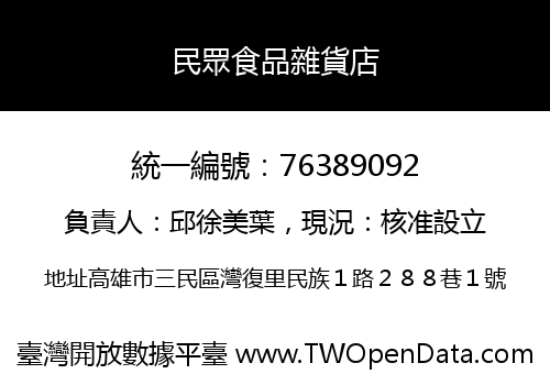 民眾食品雜貨店