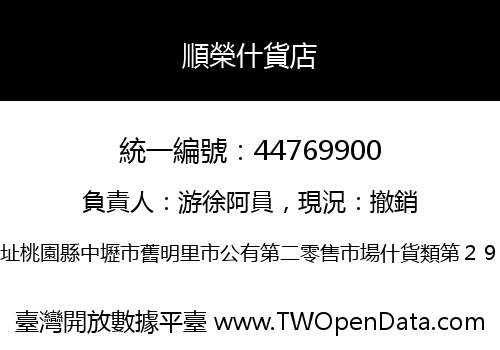 順榮什貨店