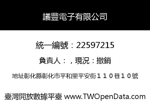議豐電子有限公司