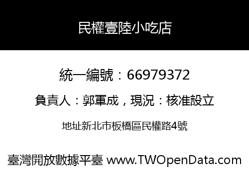 民權壹陸小吃店