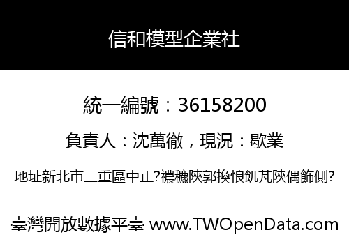 信和模型企業社