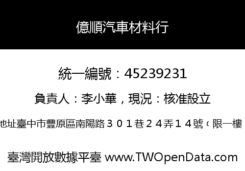 億順汽車材料行