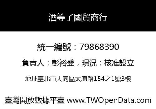 酒等了國貿商行