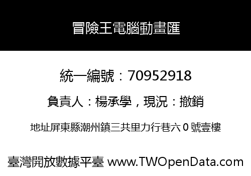 冒險王電腦動畫匯