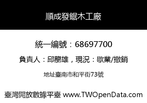 順成發鋸木工廠