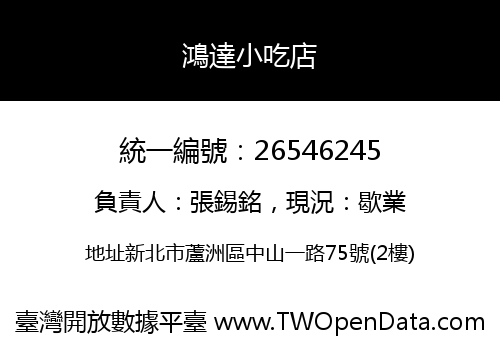 鴻達小吃店
