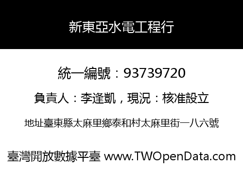 新東亞水電工程行