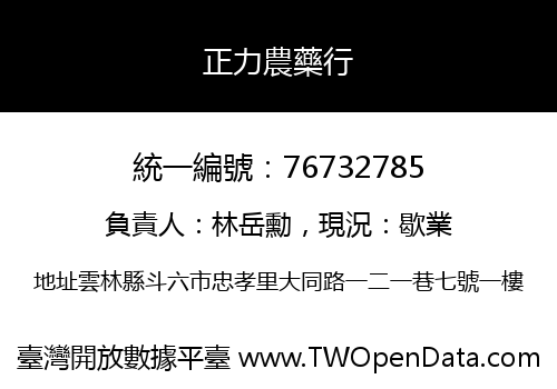正力農藥行
