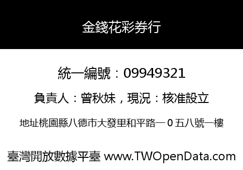 金錢花彩券行