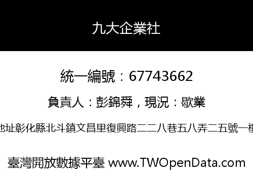 九大企業社