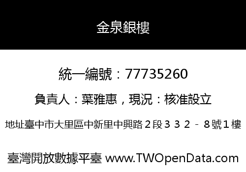 金泉銀樓