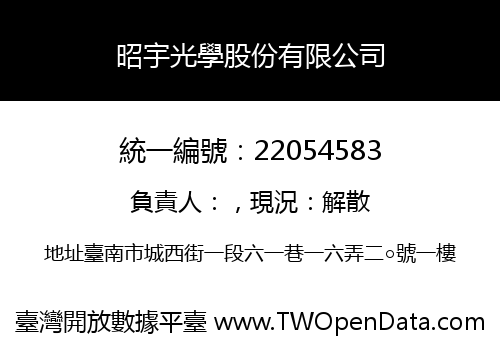 昭宇光學股份有限公司