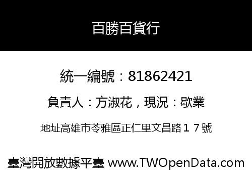 百勝百貨行