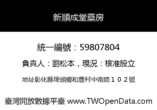 新順成堂藥房