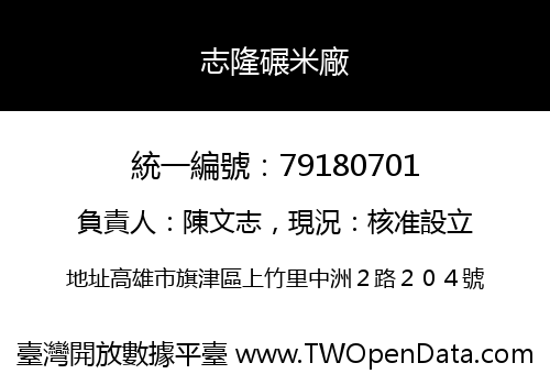 志隆碾米廠
