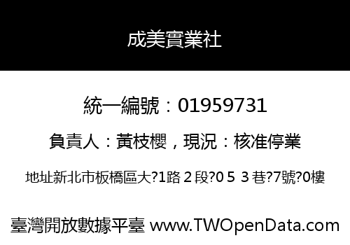 成美實業社