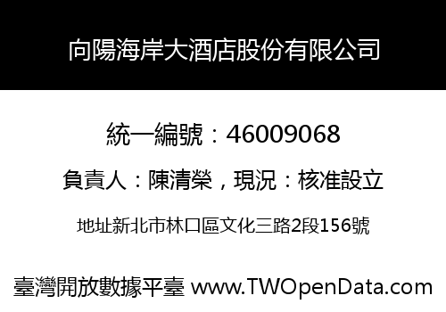 向陽海岸大酒店股份有限公司