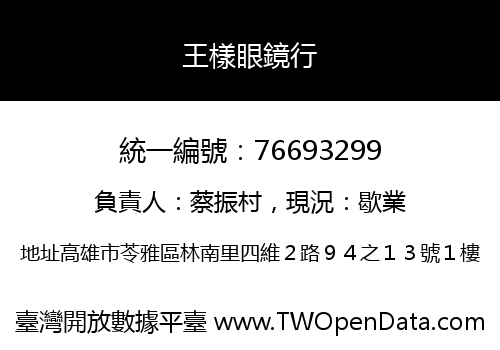 王樣眼鏡行