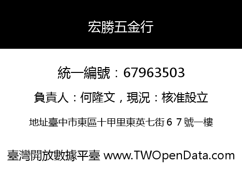 宏勝五金行