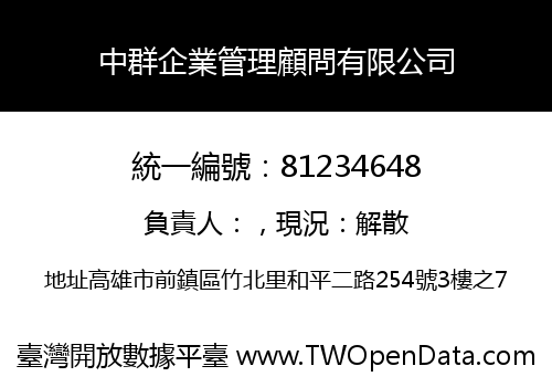 中群企業管理顧問有限公司