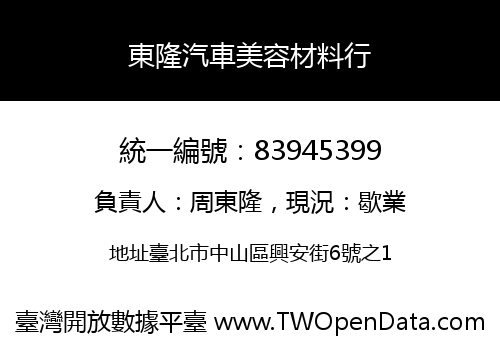 東隆汽車美容材料行