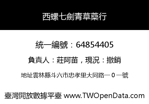 西螺七劍青草藥行