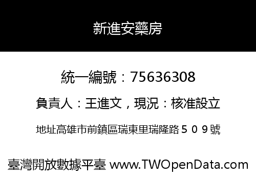 新進安藥房