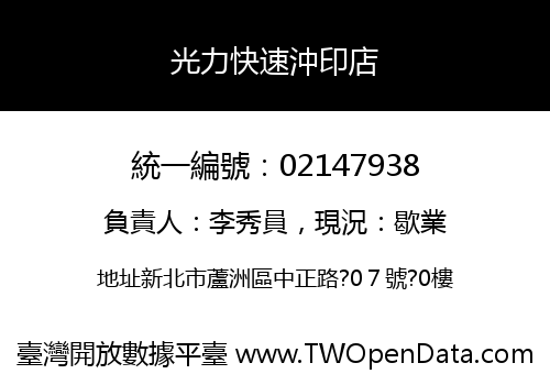 光力快速沖印店