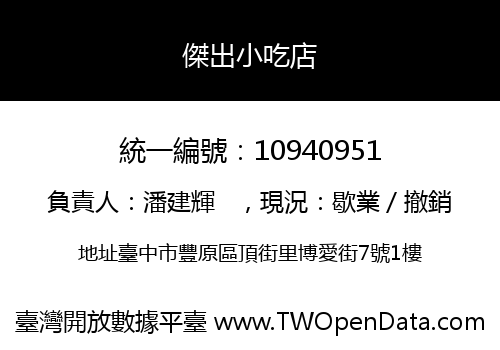 傑出小吃店