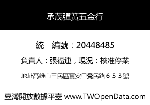 承茂彈簧五金行