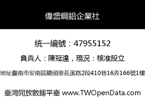 偉盛鋼鋁企業社