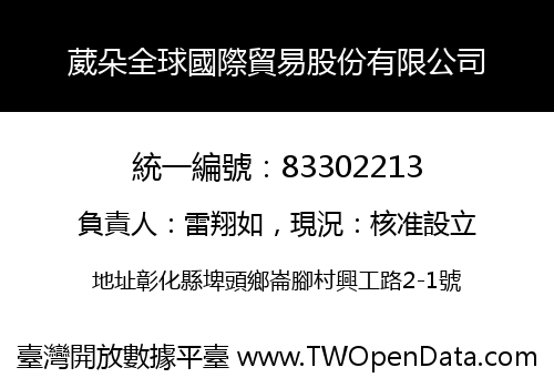 葳朵全球國際貿易股份有限公司