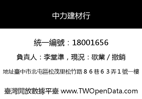 中力建材行