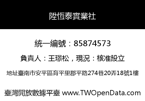 陞恆泰實業社